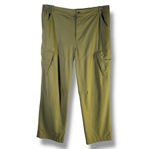 Old Navy Womens Sz XL Cargo Pants Breathable Elastic Waist Hiking Activewear‎